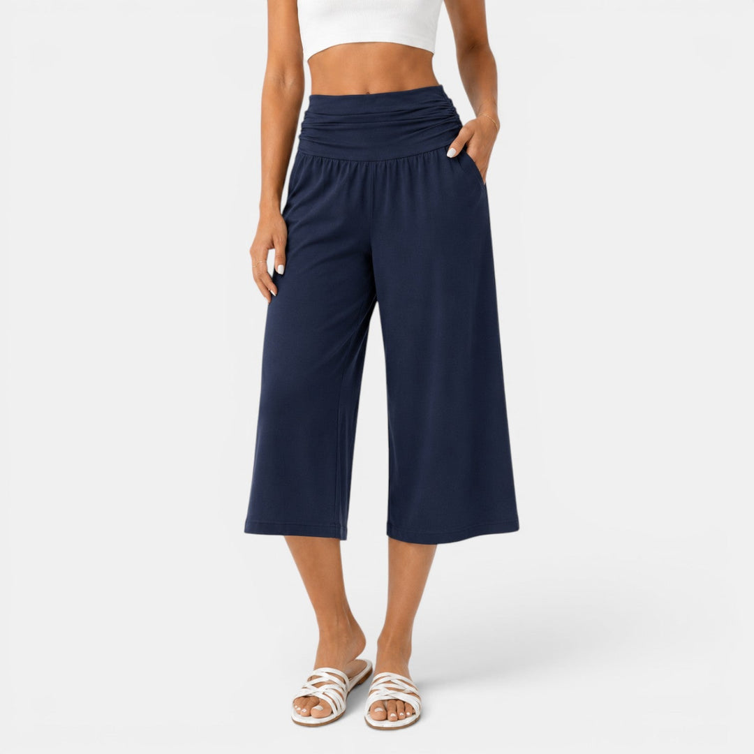 Women's Yoga Style Capri Pants Comfortable and Relaxed, view 7 - Elena Harper