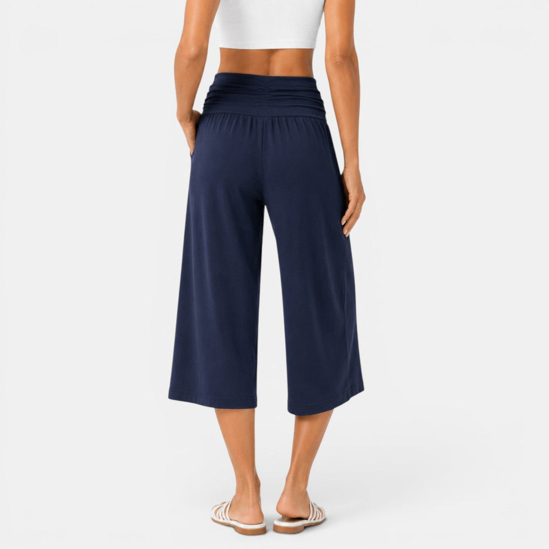Women's Yoga Style Capri Pants Comfortable and Relaxed, view 9 - Elena Harper
