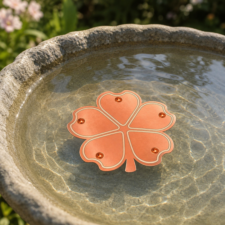 Bloomara Pure Copper Bird Bath Purifier Disc, Algae Control Flower - Elena Harper