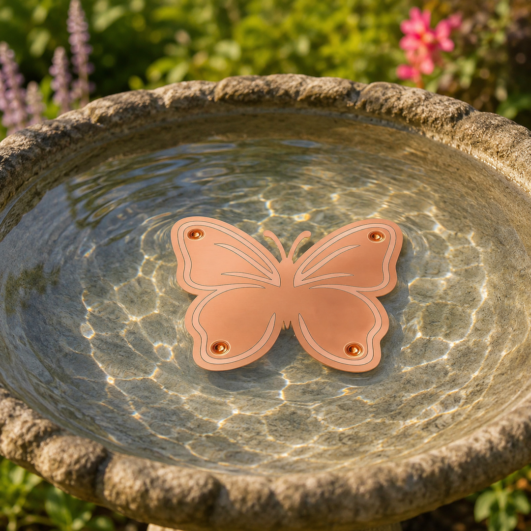 Bloomara Pure Copper Bird Bath Purifier Disc, Algae Control Flower - Elena Harper