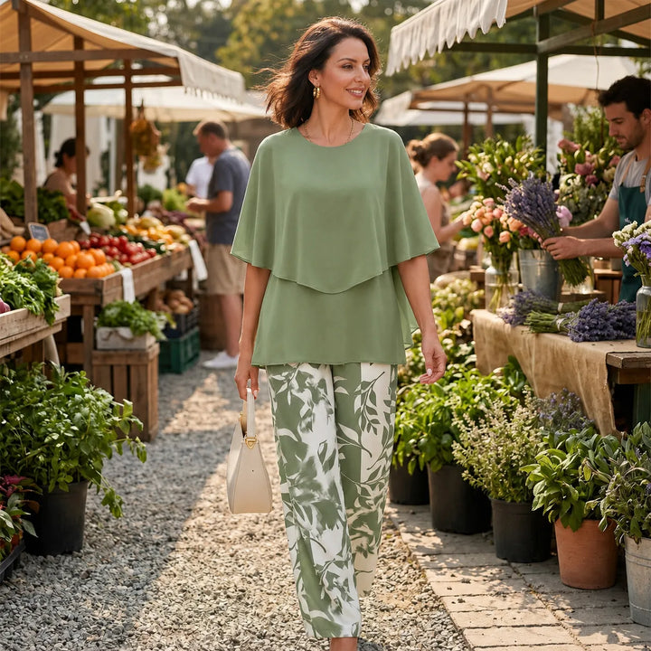 Elara Flowy Two Piece Set for Women - Elena Harper