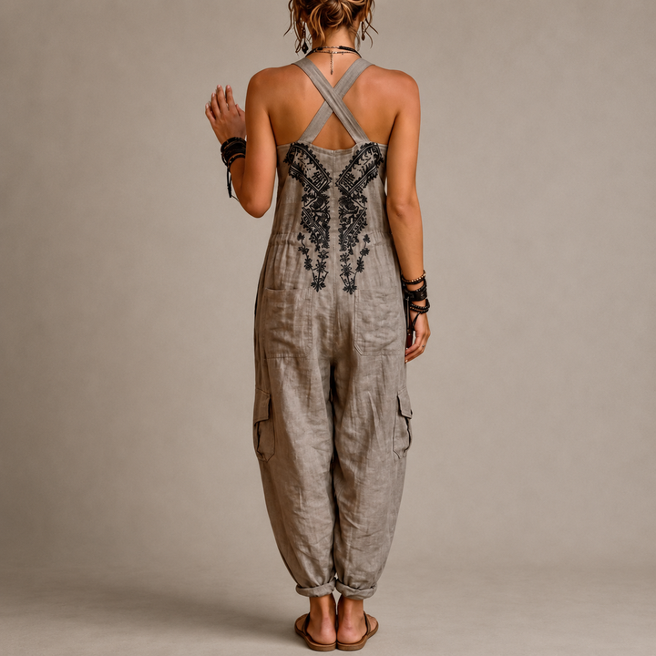 Mieke™ | Bohemian Jumpsuit with Embroidery