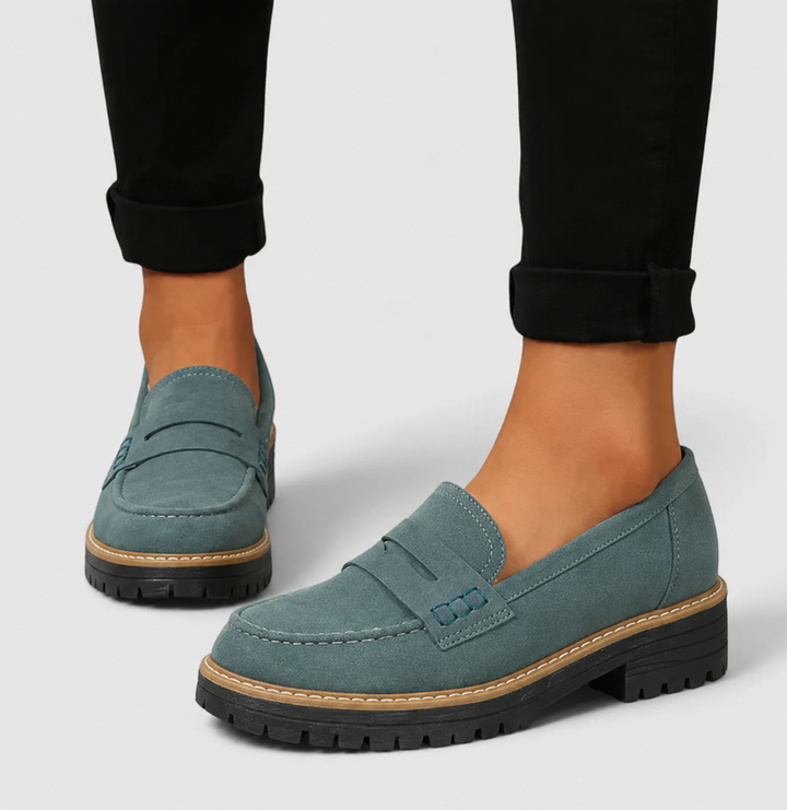 Annika Women's Classic Loafers with Distinctive Sole, view 6 - Elena Harper