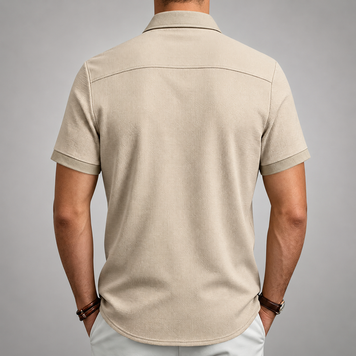 LAURENT MONACO | TEXTURED BUTTON-UP SHIRT FOR MEN
