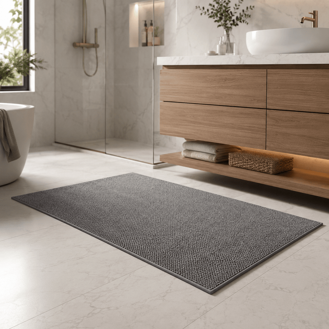 Absorbent Door Mat with Non-Slip Bottom – Geometric Pattern