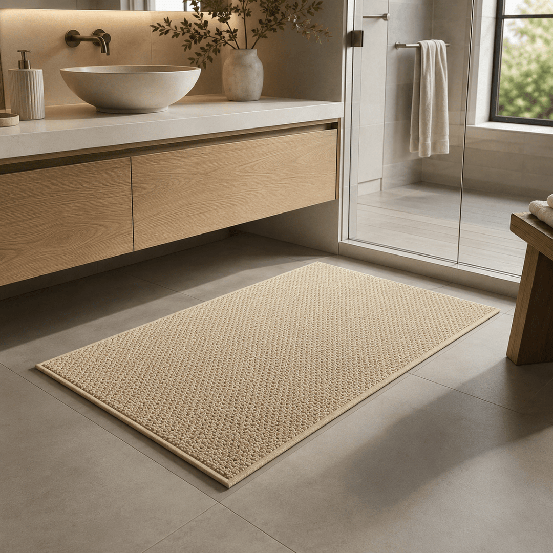 Absorbent Door Mat with Non-Slip Bottom – Geometric Pattern