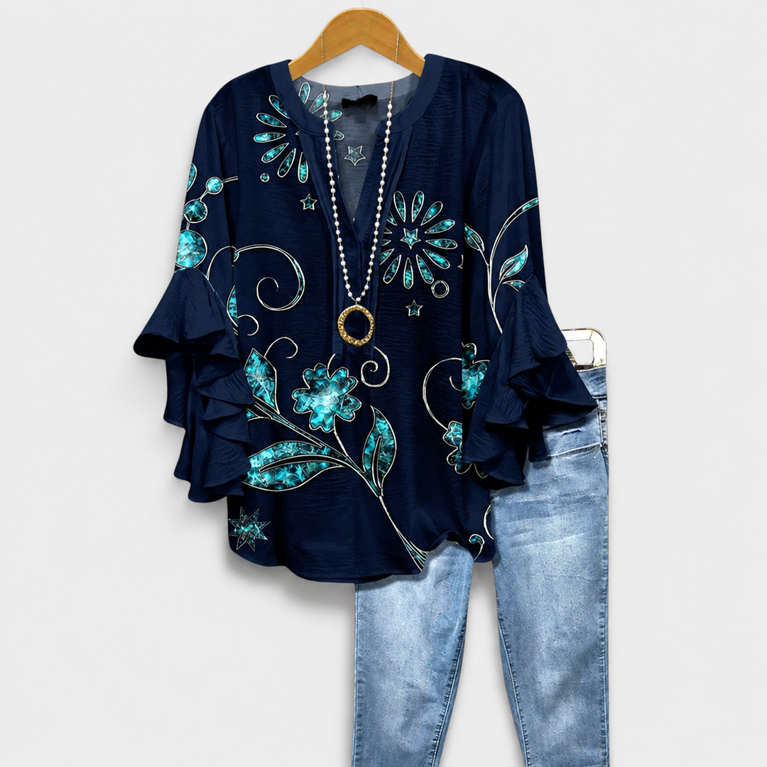 Classic Elegant Blouse Lightweight & Sophisticated, view 10 - Elena Harper