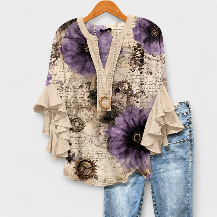 Classic Elegant Blouse Lightweight & Sophisticated, view 7 - Elena Harper
