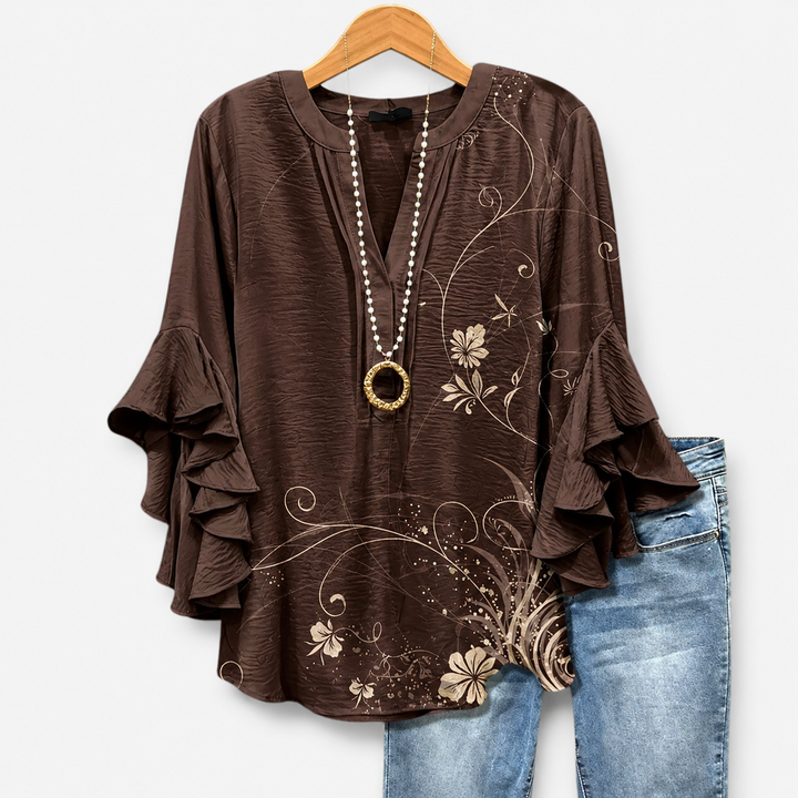 Classic Elegant Blouse Lightweight & Sophisticated, view 5 - Elena Harper