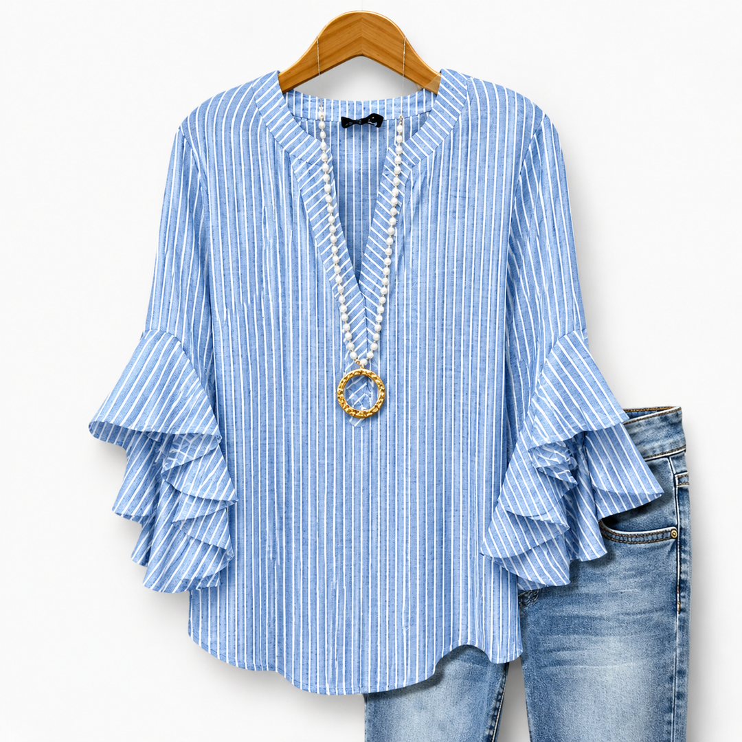 Classic Elegant Blouse Lightweight & Sophisticated, view 4 - Elena Harper