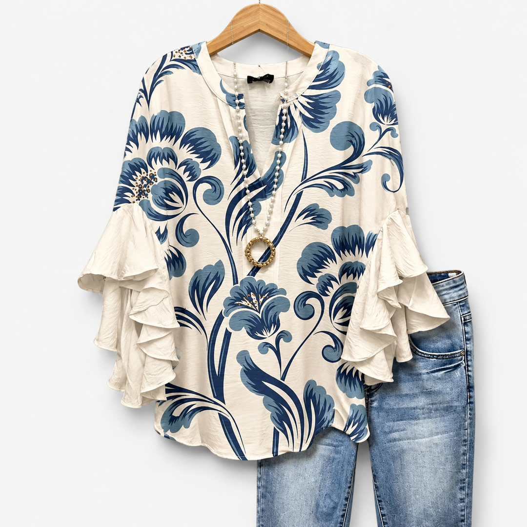 Classic Elegant Blouse Lightweight & Sophisticated, view 2 - Elena Harper