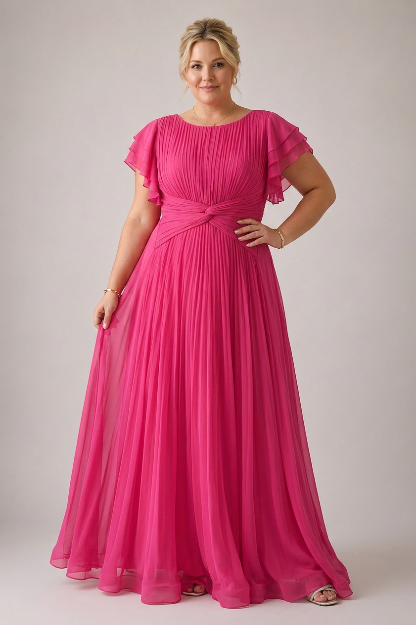 Stella & Grace™ | Pleated Evening Dress