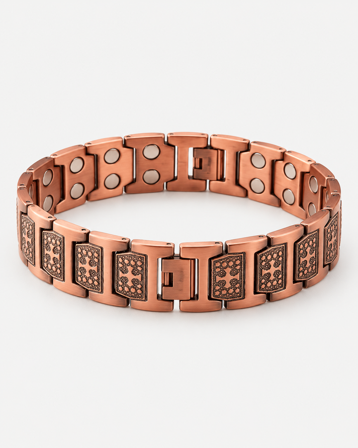 Wide Embossed Bracelet For Men