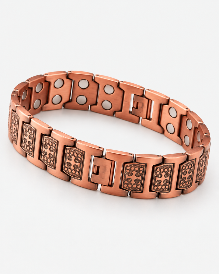 Wide Embossed Bracelet For Men
