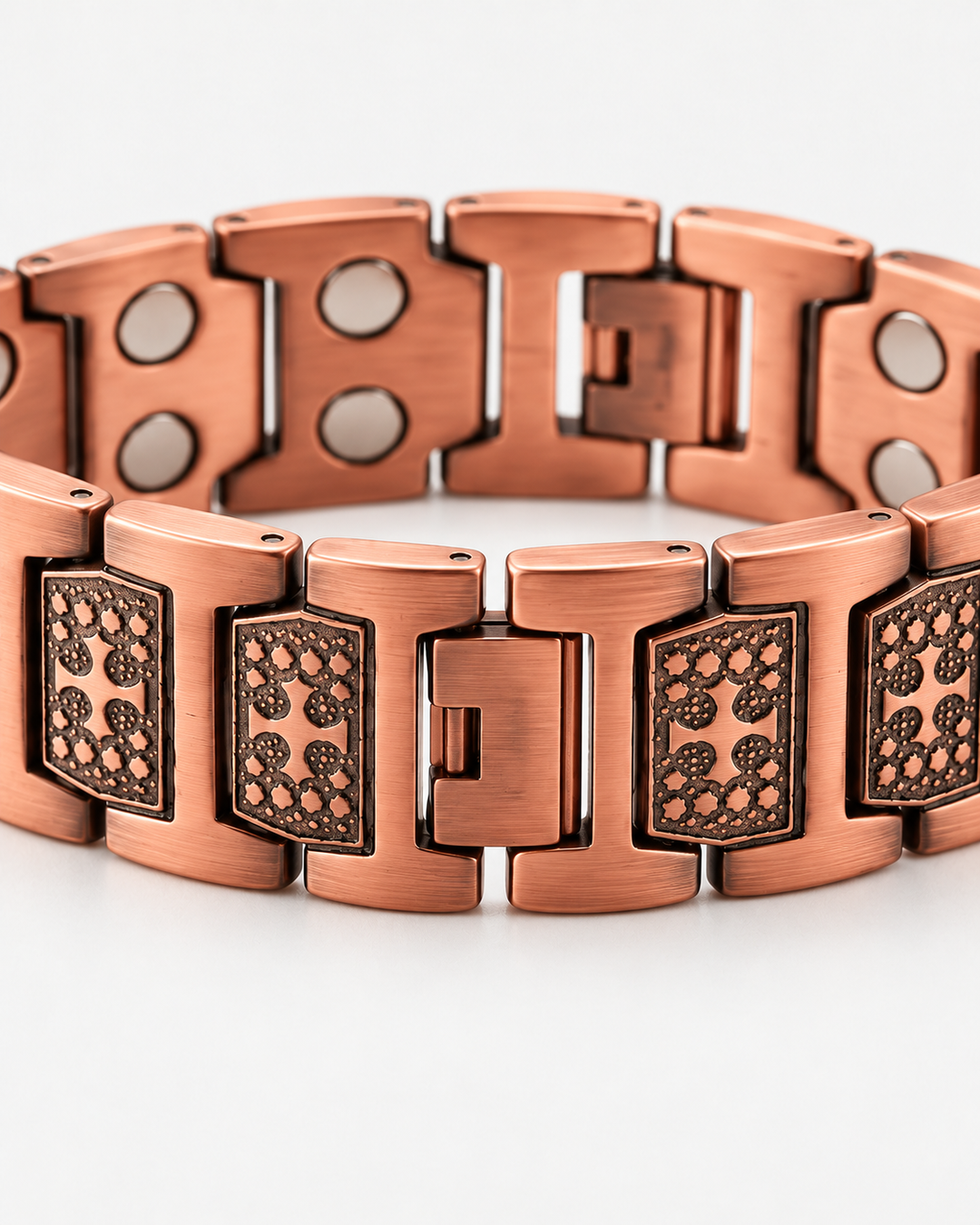 Wide Embossed Bracelet For Men