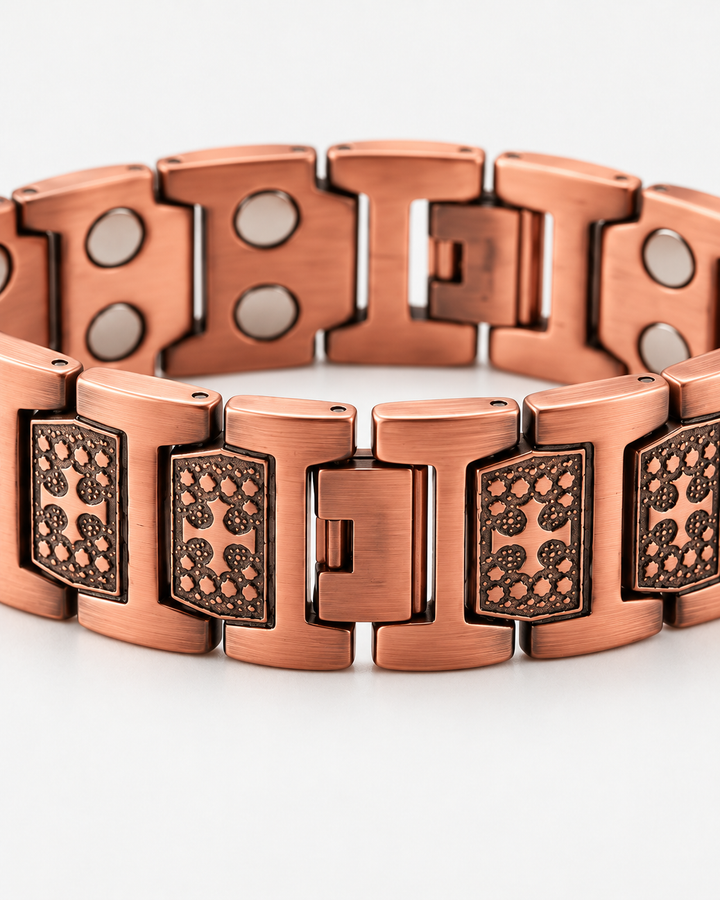 Wide Embossed Bracelet For Men