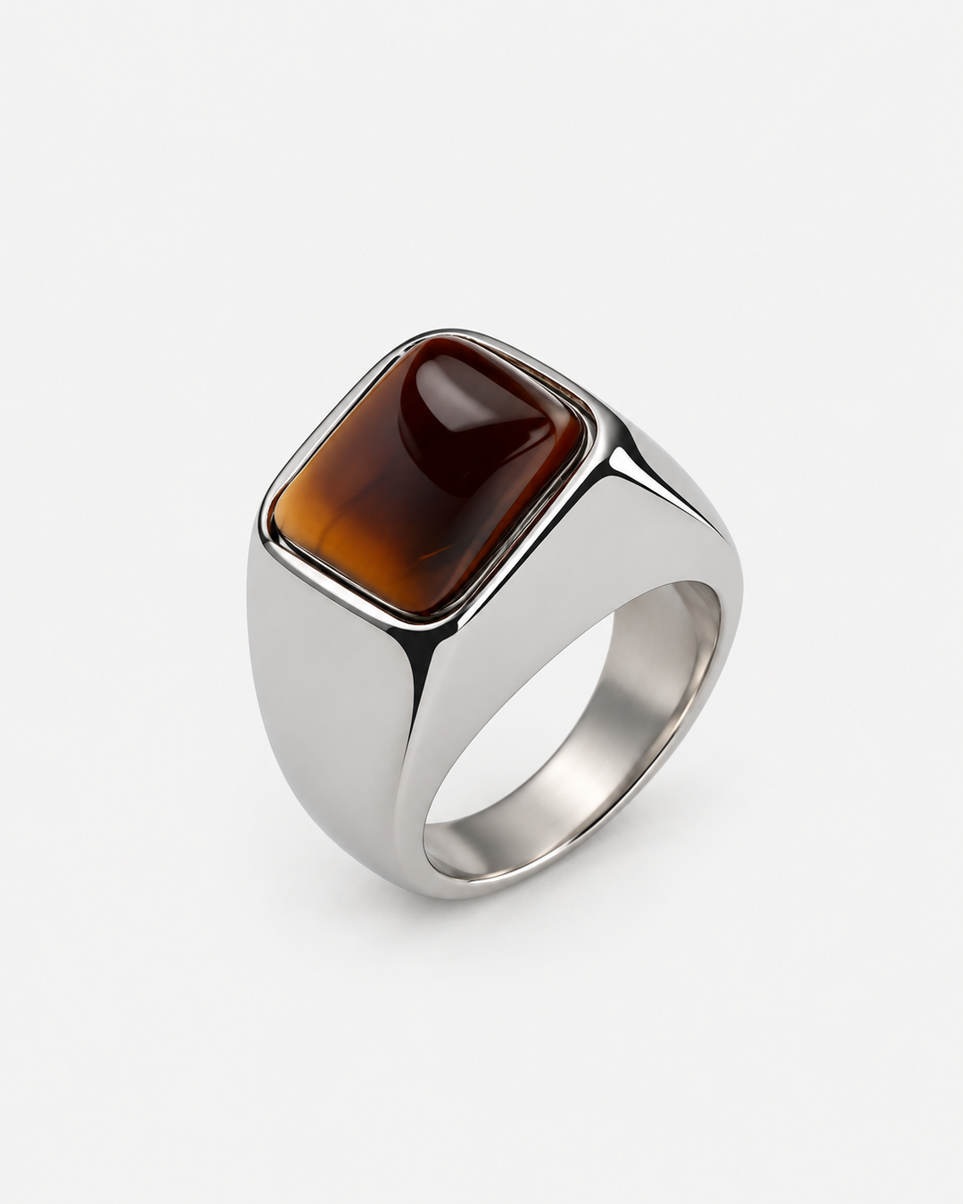 Tiger's Eye Signet Ring For Men