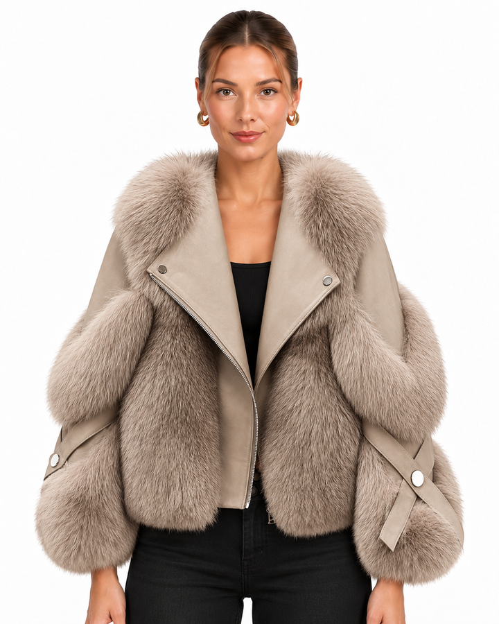 Fitted Oversized Collar Jacket for Women