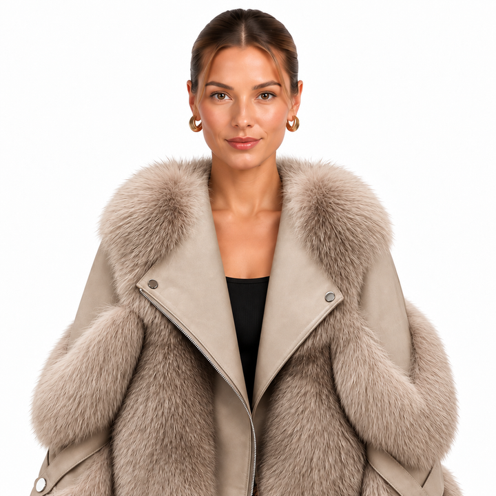 Fitted Oversized Collar Jacket for Women