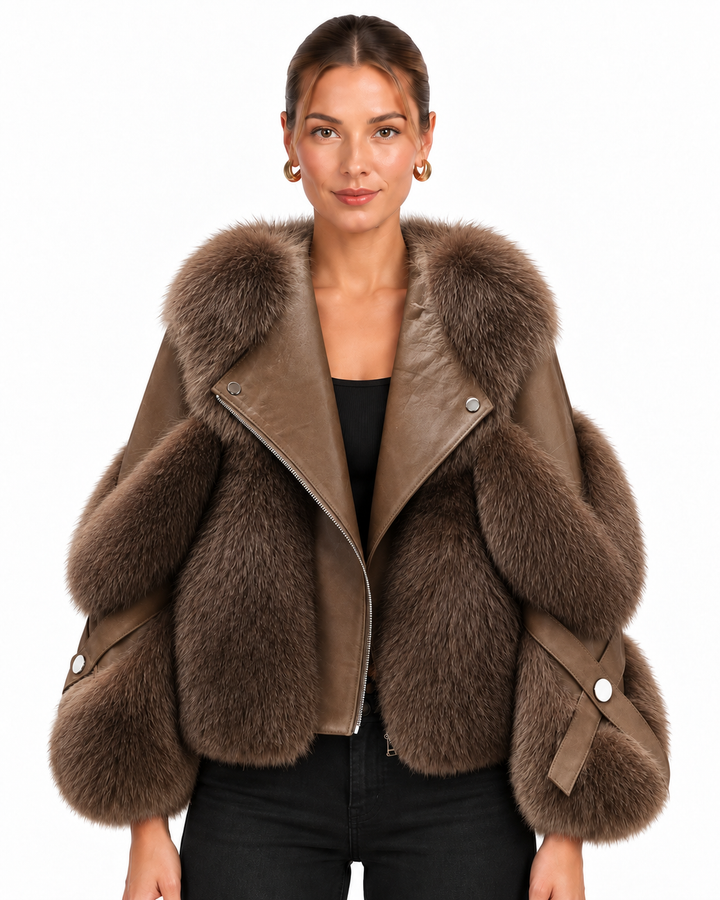 Fitted Oversized Collar Jacket for Women