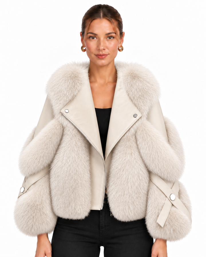 Fitted Oversized Collar Jacket for Women
