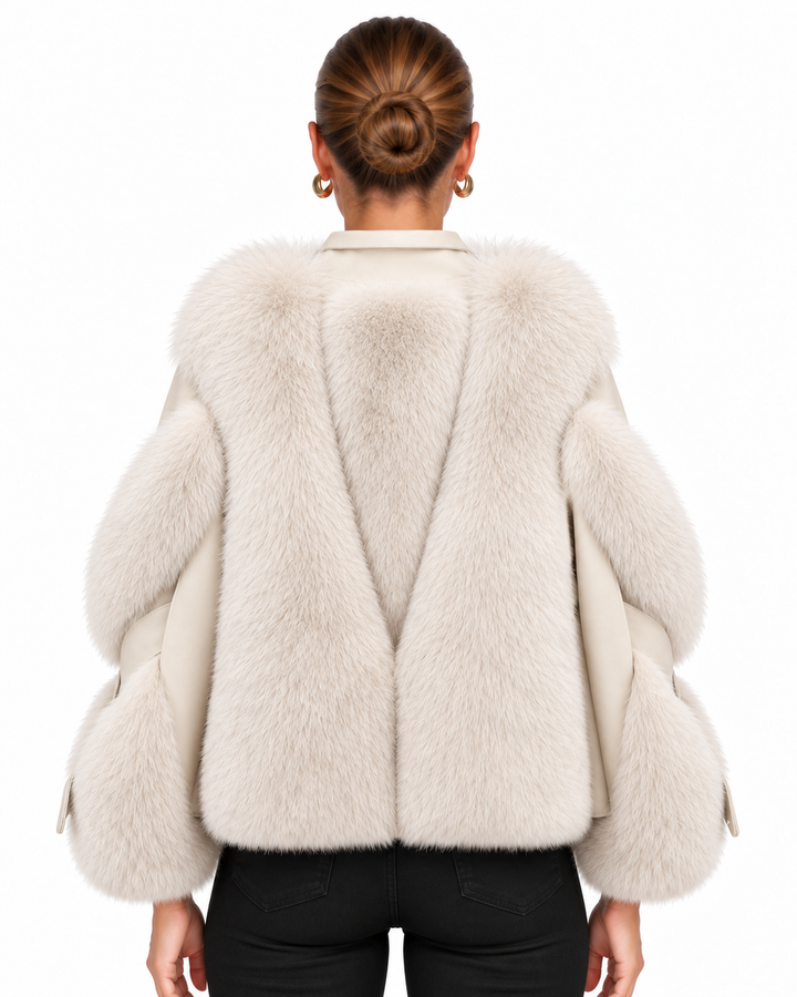 Fitted Oversized Collar Jacket for Women