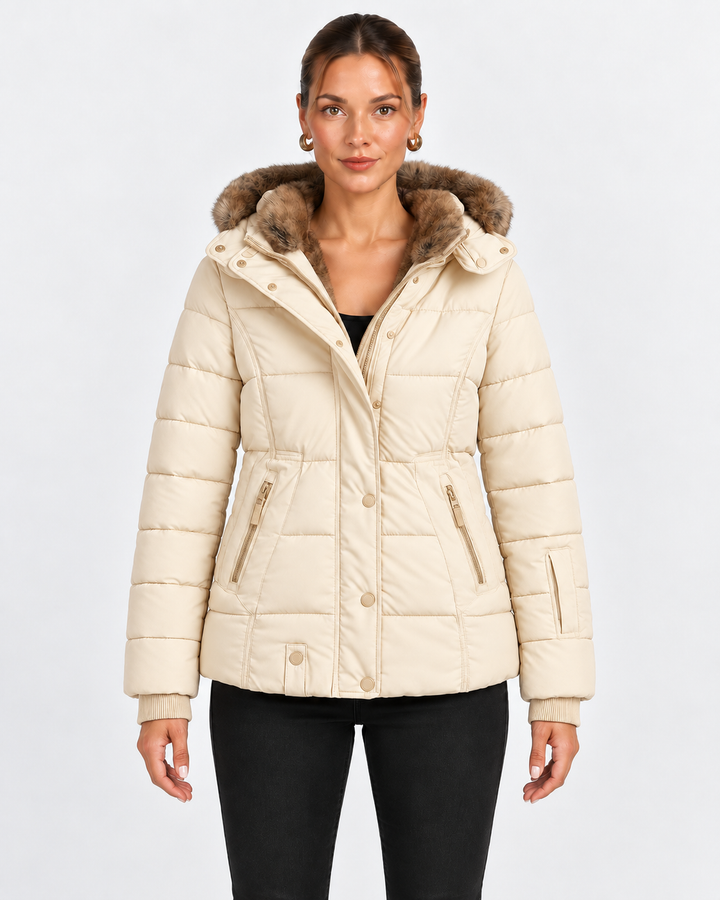 Quilted Jacket for Men with Removable Hood