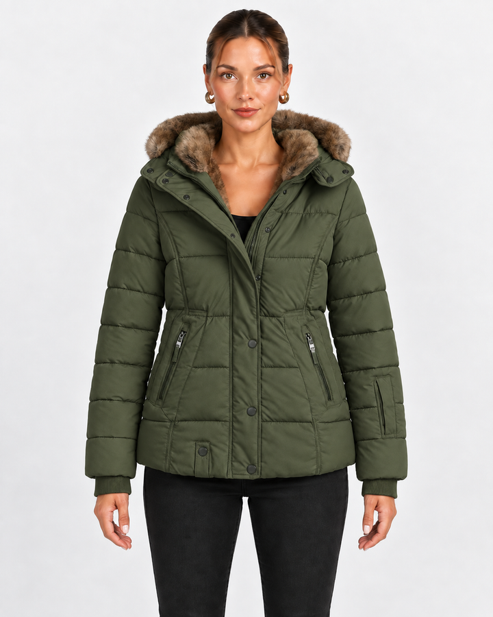 Quilted Jacket for Men with Removable Hood