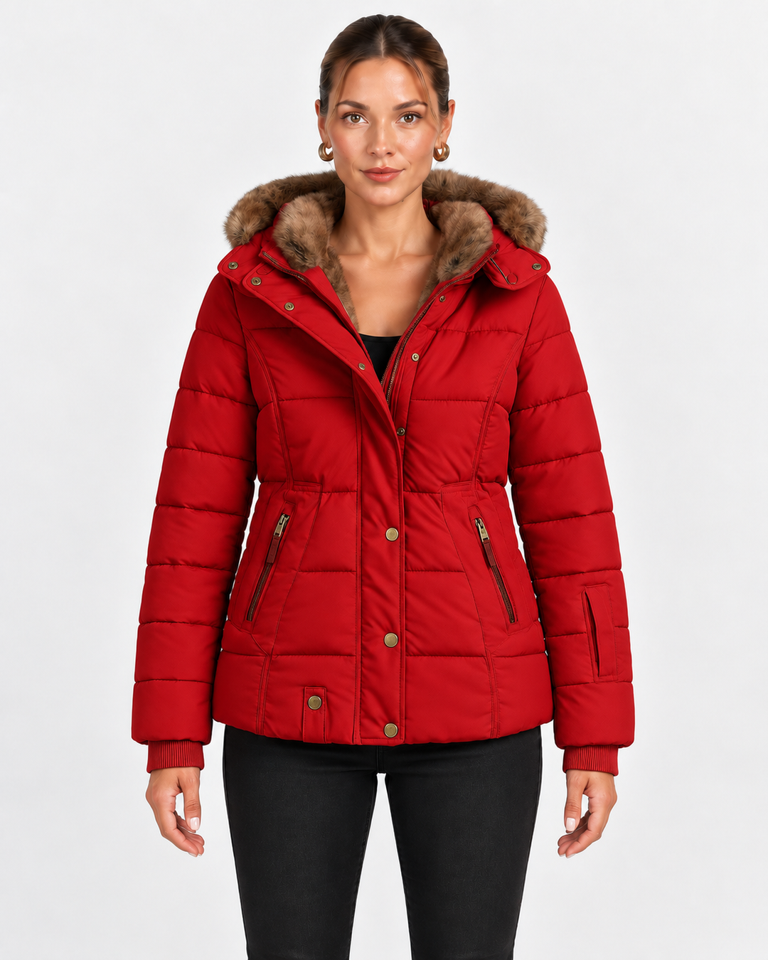 Quilted Jacket for Men with Removable Hood