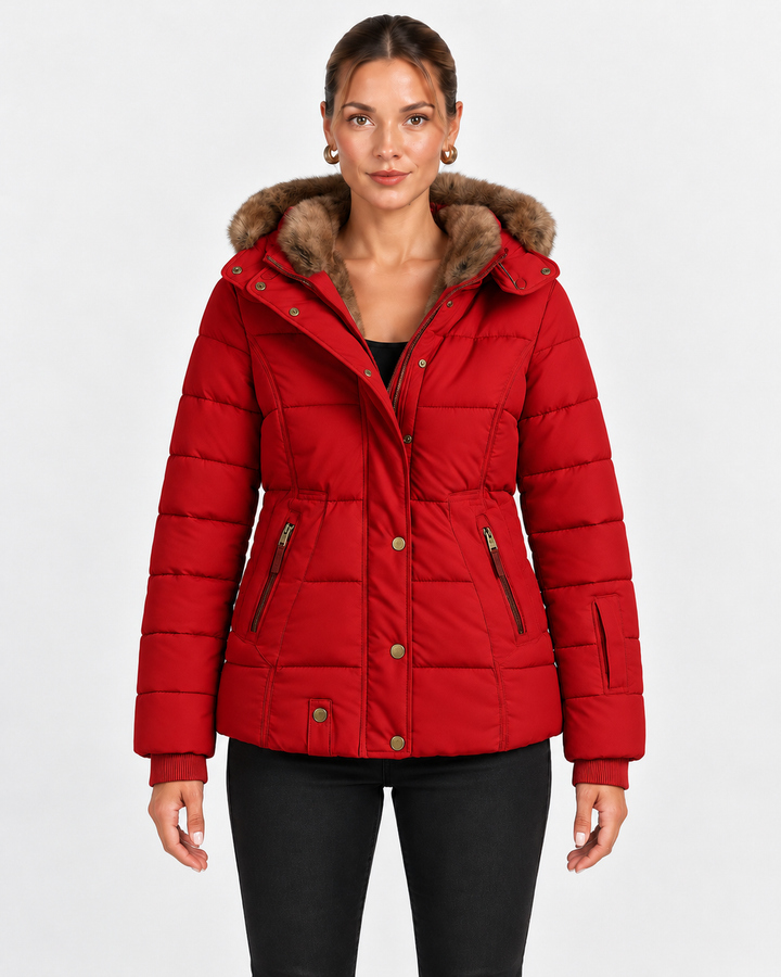 Quilted Jacket for Men with Removable Hood