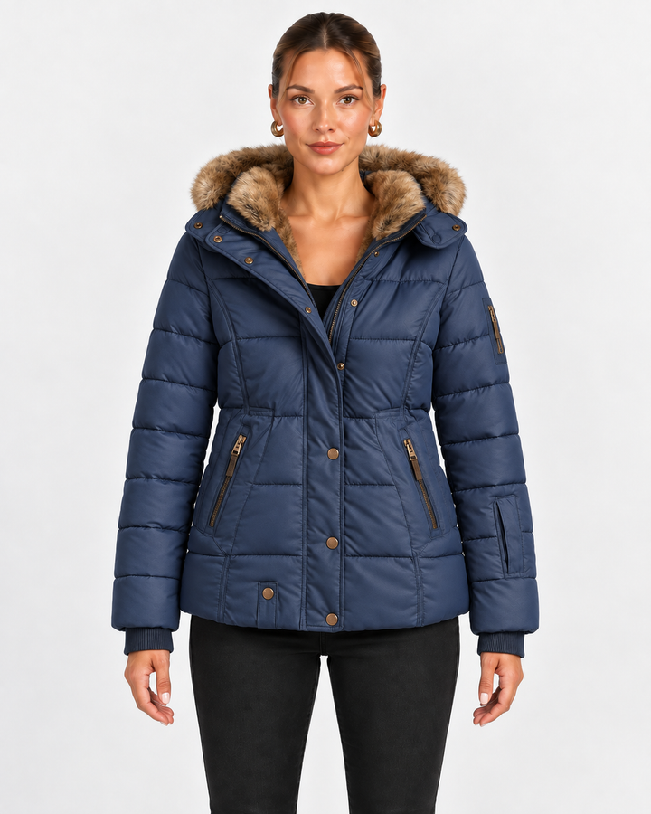 Quilted Jacket for Men with Removable Hood