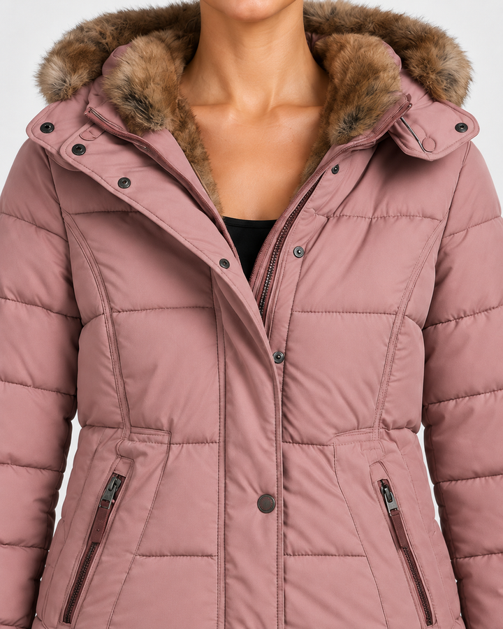 Quilted Jacket for Men with Removable Hood