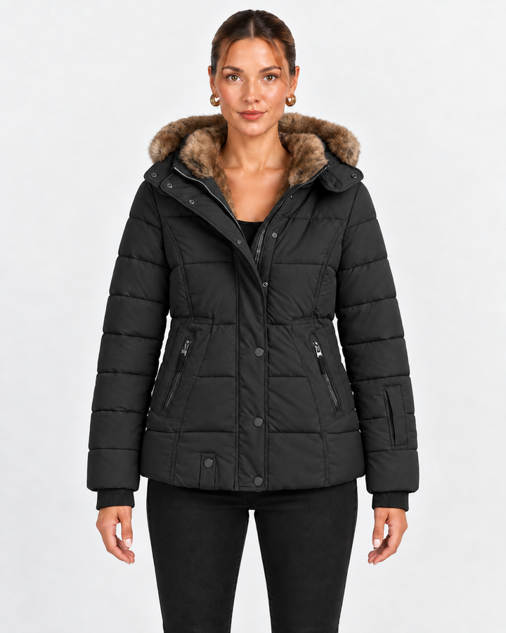 Quilted Jacket for Men with Removable Hood