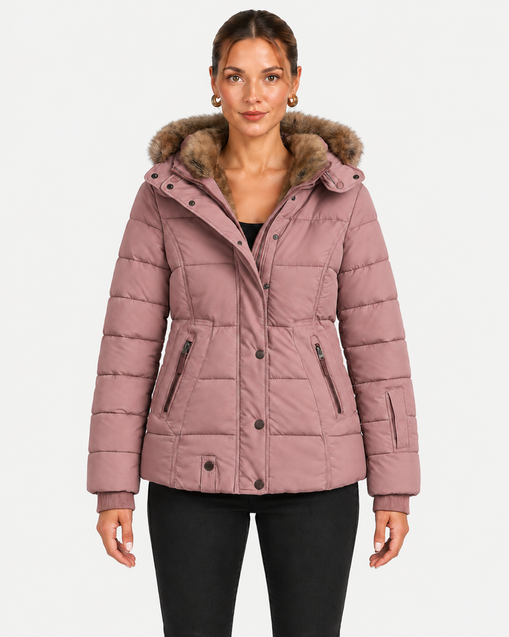Quilted Jacket for Men with Removable Hood
