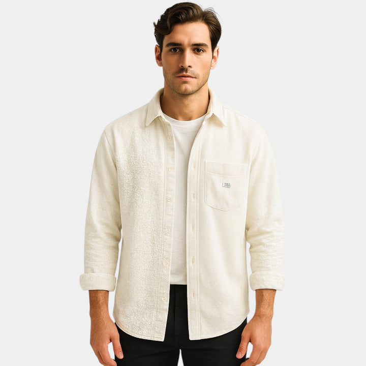 MEN'S BRUSHED COTTON LONG SLEEVE SHIRT