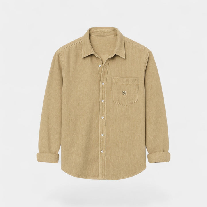 MEN'S BRUSHED COTTON LONG SLEEVE SHIRT