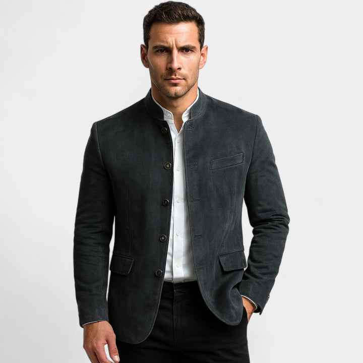 MEN'S SUEDE EFFECT BLAZER