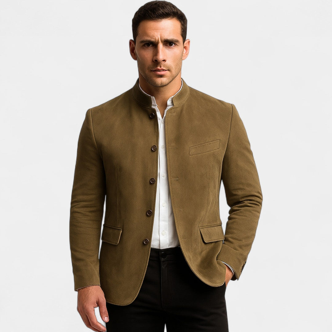 MEN'S SUEDE EFFECT BLAZER