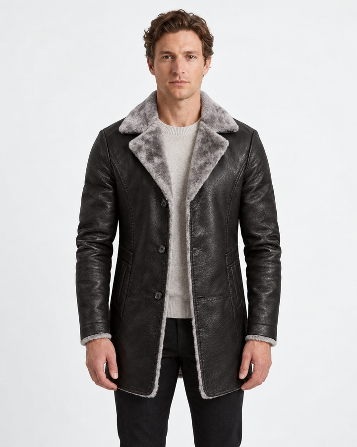 Men's Sherpa-Lined Winter Jacket