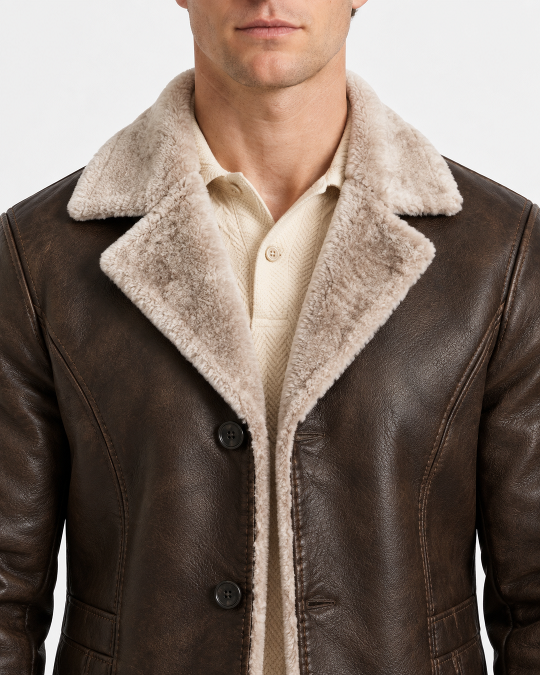 Men's Sherpa-Lined Winter Jacket