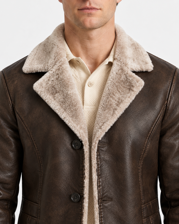 Men's Sherpa-Lined Winter Jacket
