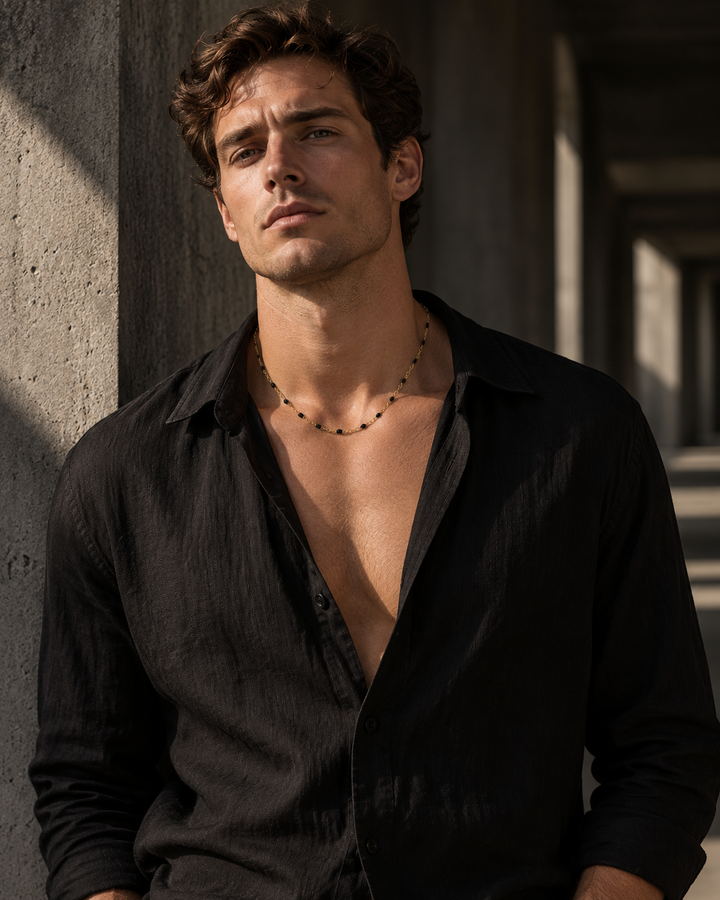 Gem Gold Chain Necklace For Men