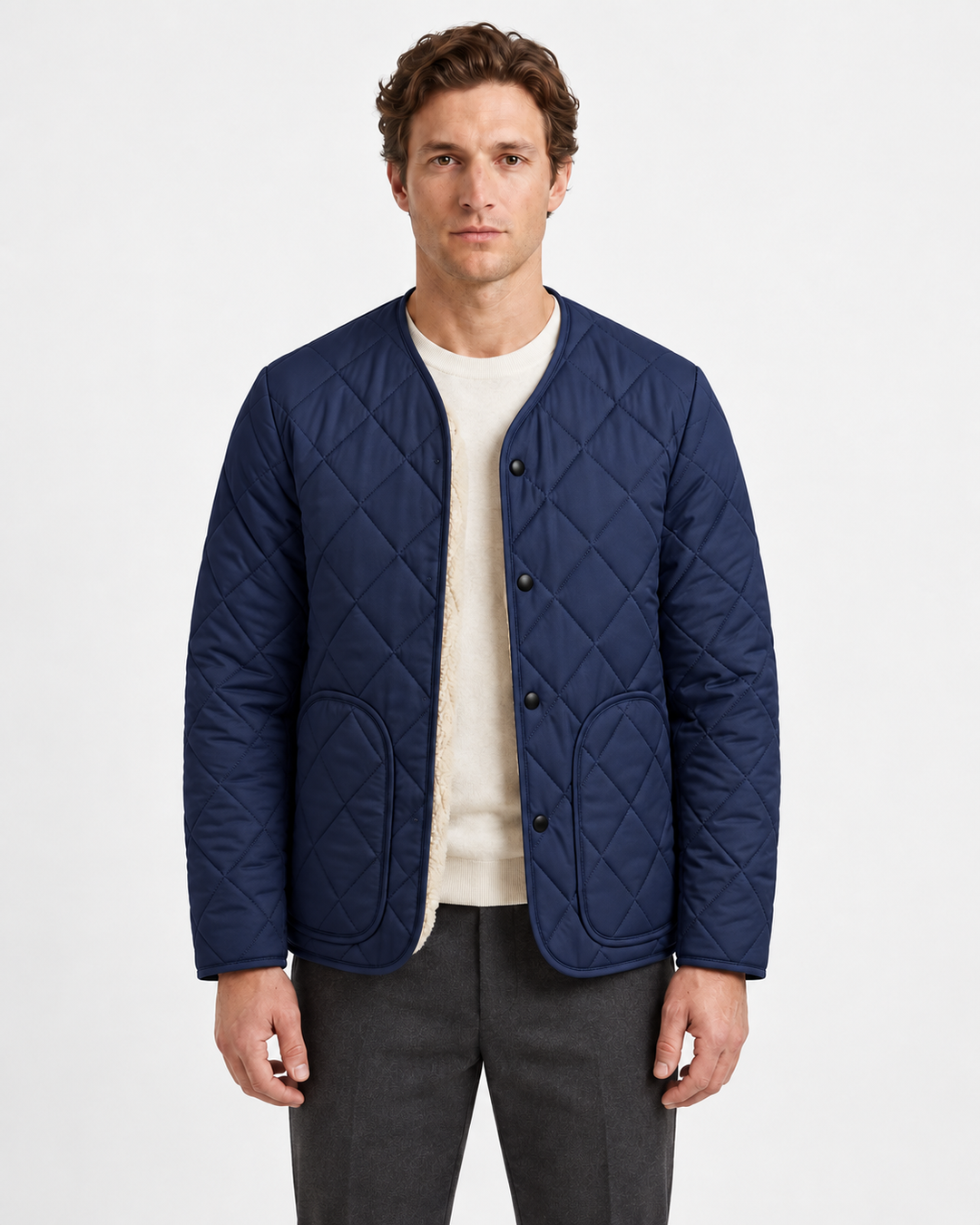 Quilted Fleece-Lined Jacket for Men
