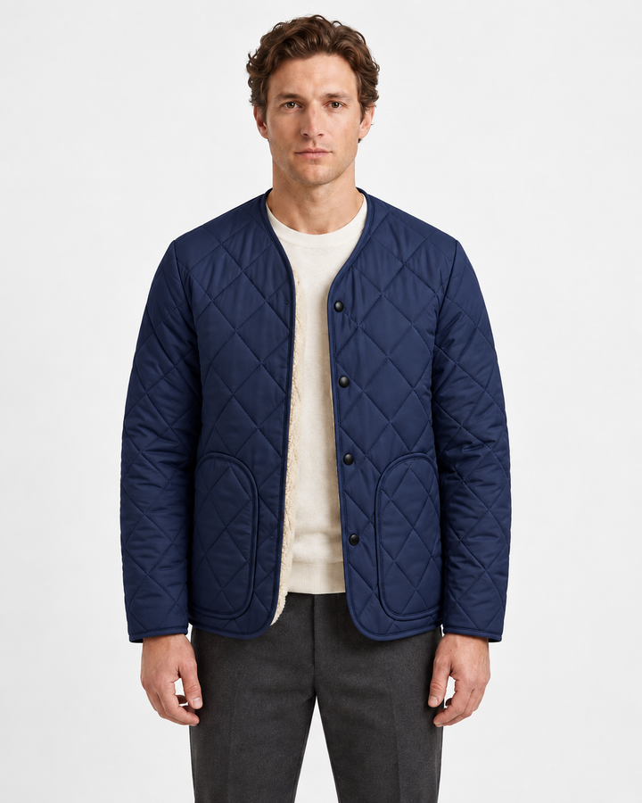 Quilted Fleece-Lined Jacket for Men