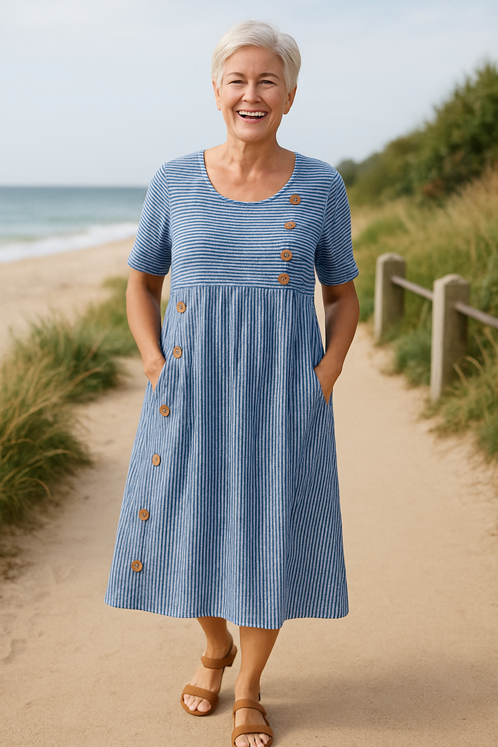 Brienne™  |  Striped Midi Dress Confidence