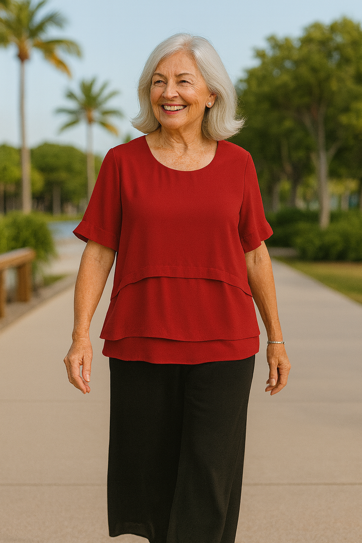 Darcy SoftLayer Blouse, view 7 - Elena Harper