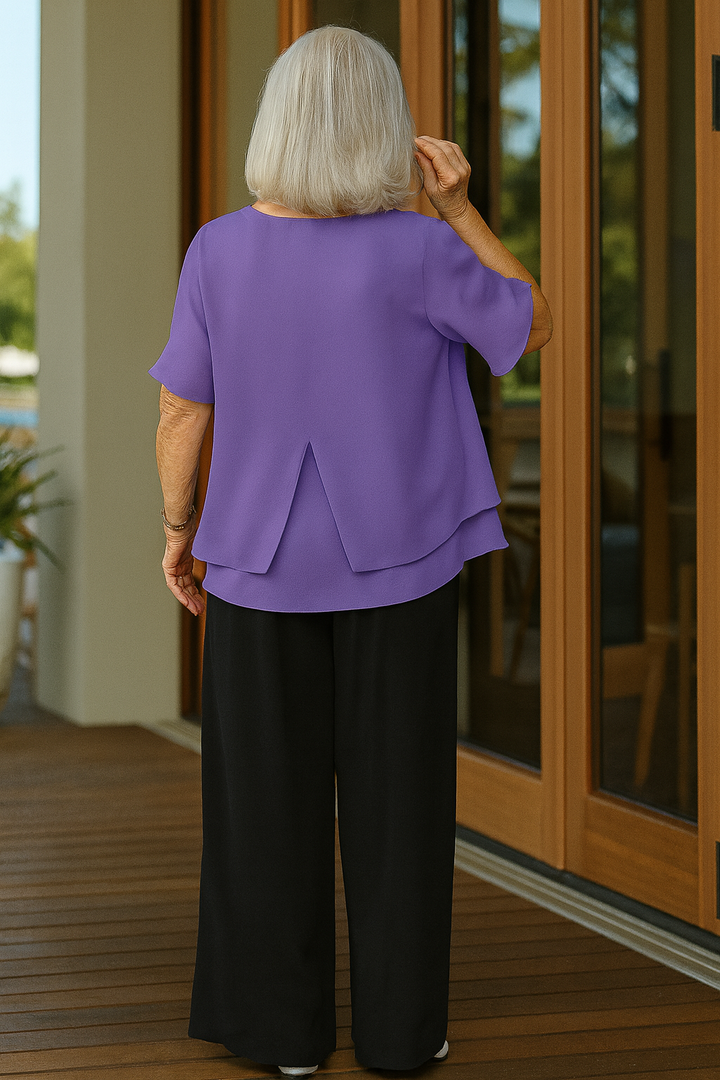 Darcy SoftLayer Blouse, view 6 - Elena Harper