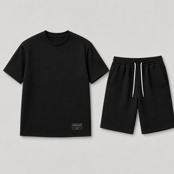 Harrington Oxford | Oversized T-Shirt And Shorts Set For Men