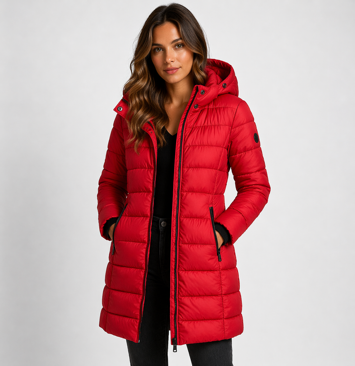 Women's Hooded Puffer Jacket – Warm & Stylish