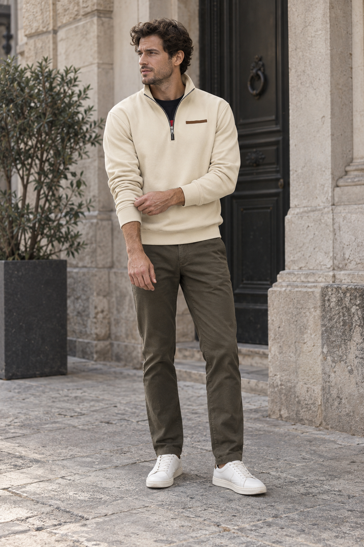 Half-Zip Sweatshirt for Autumn - Nereo